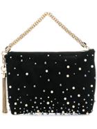 Jimmy Choo Callie Pearl-embellished Clutch - Black