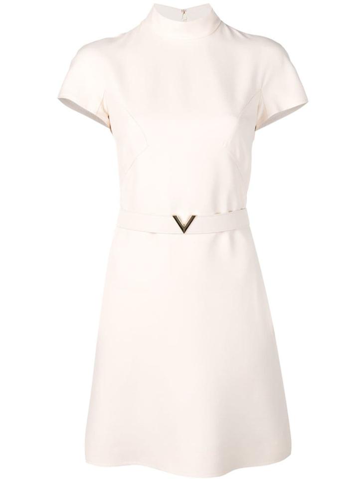 Valentino V Belted Dress - Neutrals