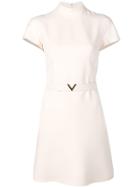 Valentino V Belted Dress - Neutrals