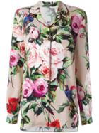 Dolce & Gabbana Rose Print Pyjama Shirt