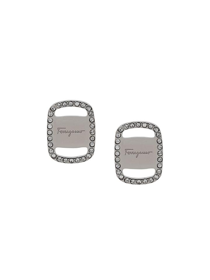 Salvatore Ferragamo Vara Earrings - Silver