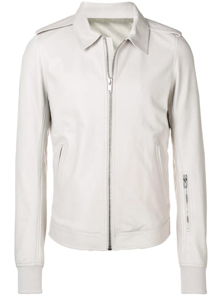Rick Owens Zipped Jacket - Neutrals