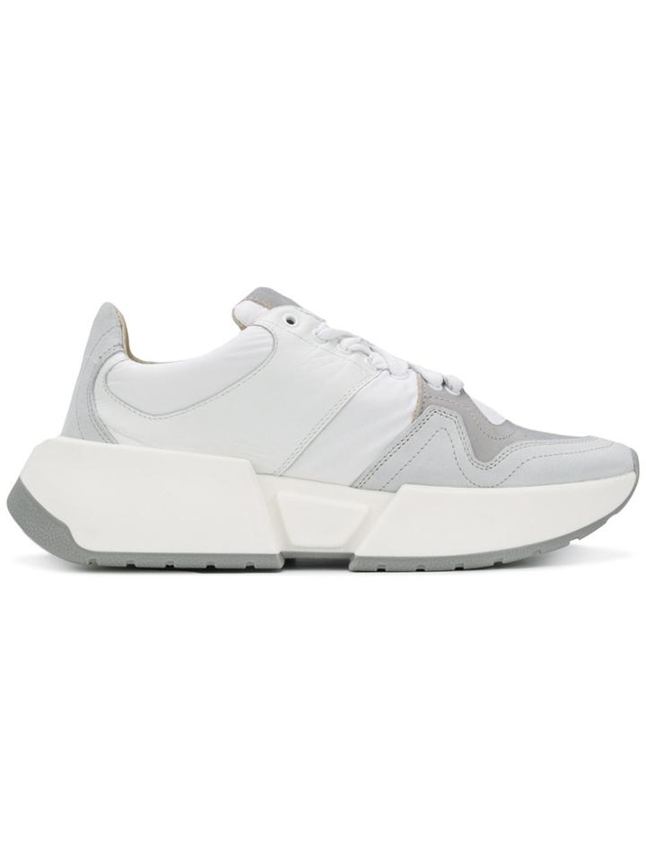 Mm6 Maison Margiela Oversized Sole Sneakers - White