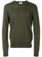 Ami Alexandre Mattiussi 'ami De Coeur' Crewneck Sweater - Green