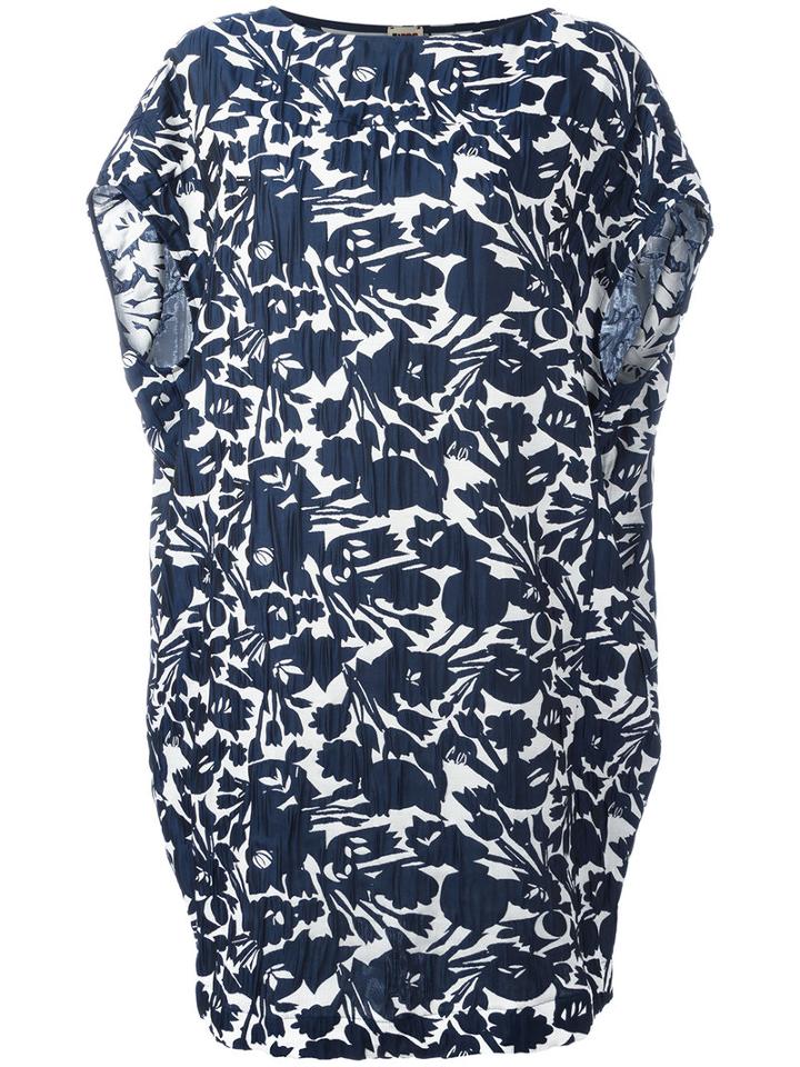 I'm Isola Marras Floral Print Dress, Women's, Size: 40, Blue, Acetate/viscose/polyester/spandex/elastane