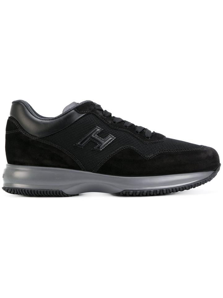 Hogan Contrast Upper Sneakers - Black