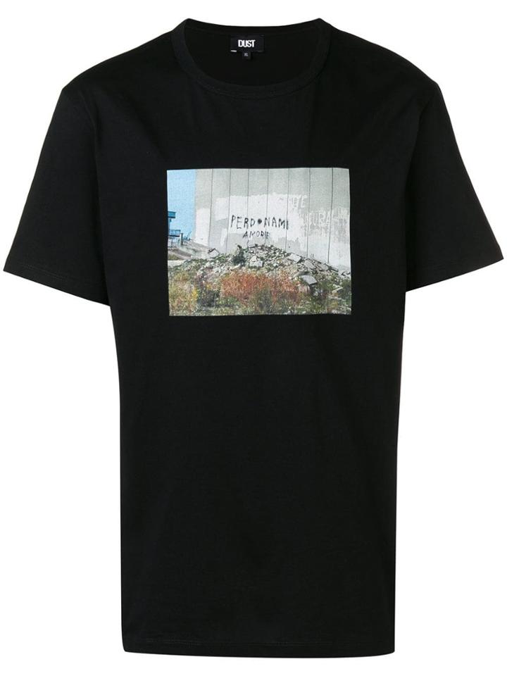 Dust Photo Print T-shirt - Black