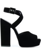 Saint Laurent Debbie Platform Sandals - Black