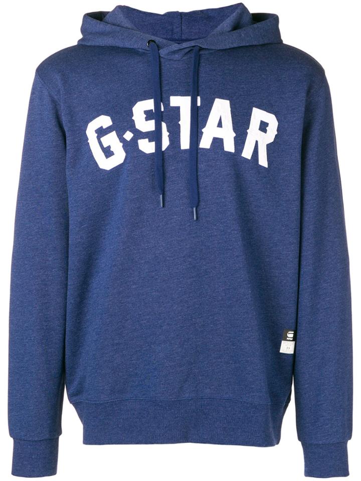 G-star Raw Research Logo Hoodie - Blue