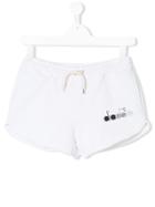 Diadora Junior Branded Track Shorts - White