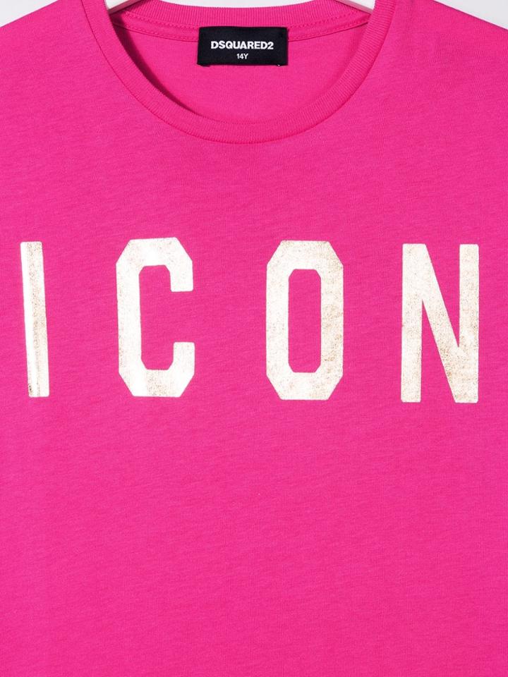 Dsquared2 Kids Teen Icon Print T-shirt - Pink