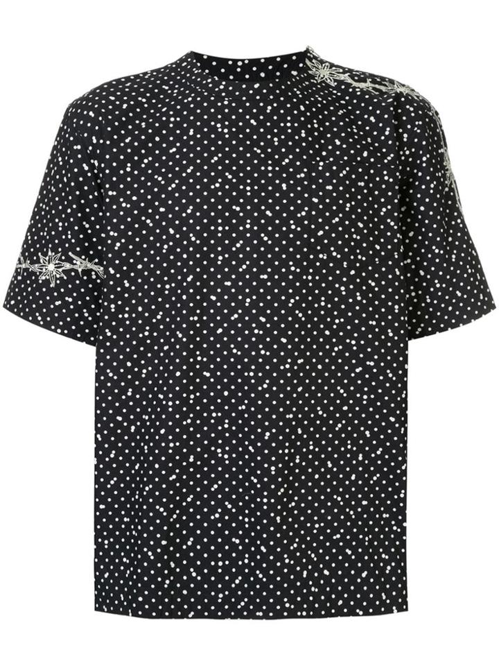Sacai Dotted T-shirt - Black