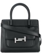 Tod's Double T Buckled Tote - Black