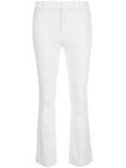 Derek Lam 10 Crosby Kick Flare Tailored Trousers, Women's, White, Cotton