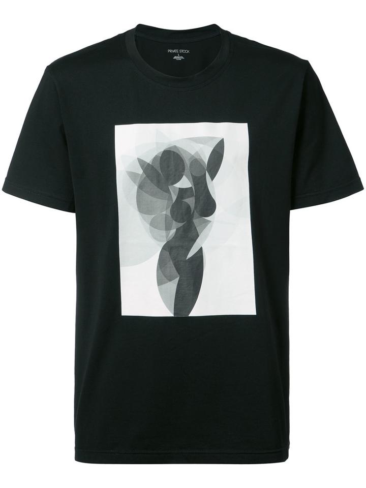 Private Stock - Pose T-shirt - Men - Cotton - L, Black, Cotton