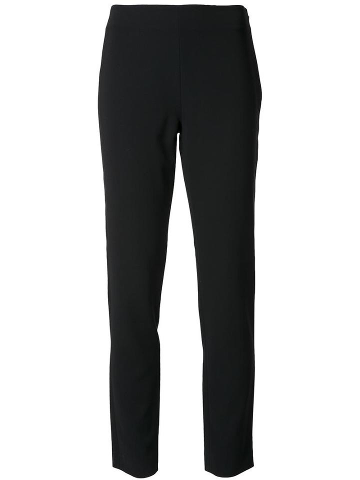 Moschino Slim Fit Trousers, Women's, Size: 48, Black, Polyester/triacetate