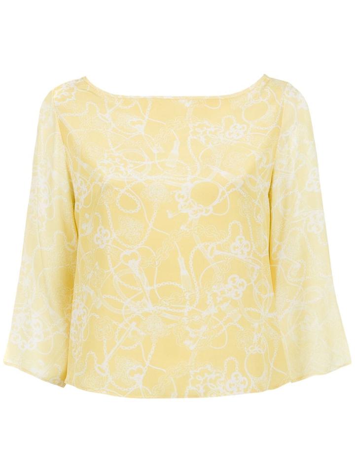 Tufi Duek Printed Top - Yellow