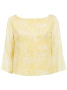 Tufi Duek Printed Top - Yellow