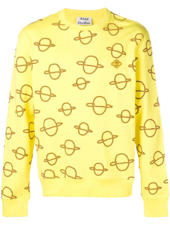 Acne Studios False Planets Sweatshirt - Yellow