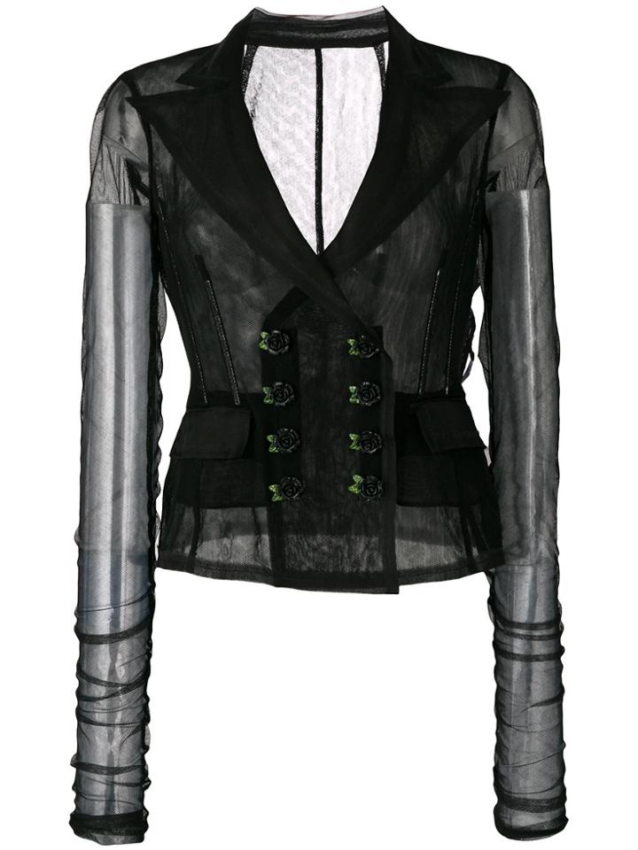 Dolce & Gabbana Mesh Jacket - Black