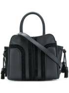 Tod's Tasselled Sella Tote - Black