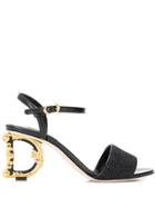Dolce & Gabbana Dg Heel Sandals - Black