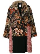 Stella Mccartney Fur Free Tapestry Coat - Brown