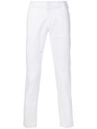 Entre Amis Cropped Chino Trousers - White