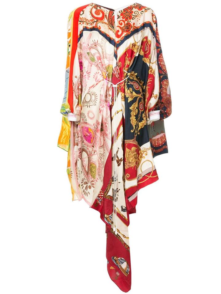 Marine Serre Printed Asymmetric Dress - Multicolour