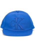 Calvin Klein Jeans - Logo Embroidered Baseball Cap - Men - Cotton - One Size, Blue, Cotton