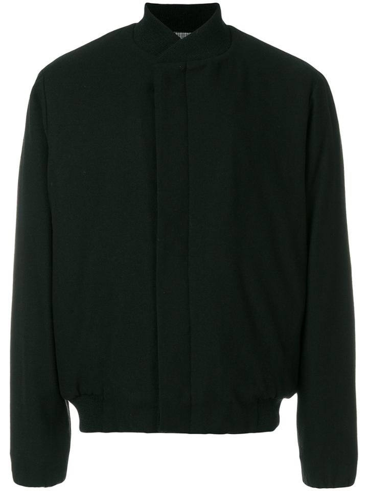 Stephan Schneider Fitted Soft Bomber Jacket - Black