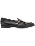 Lidfort Buckle Detail Loafers - Black