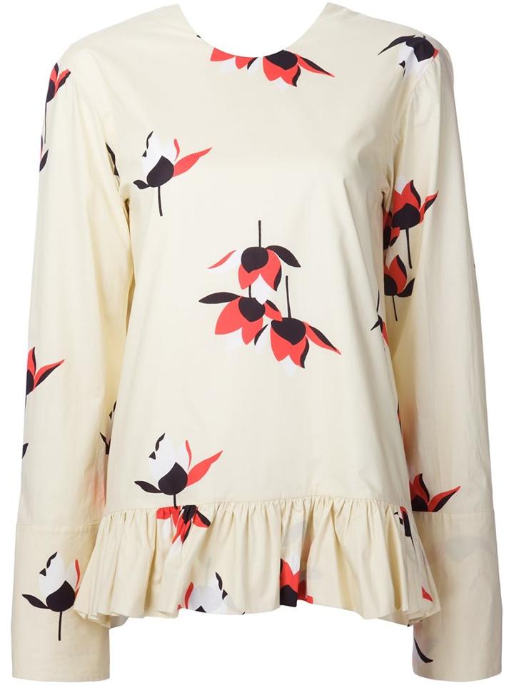 Marni Ruffle Hem Blouse