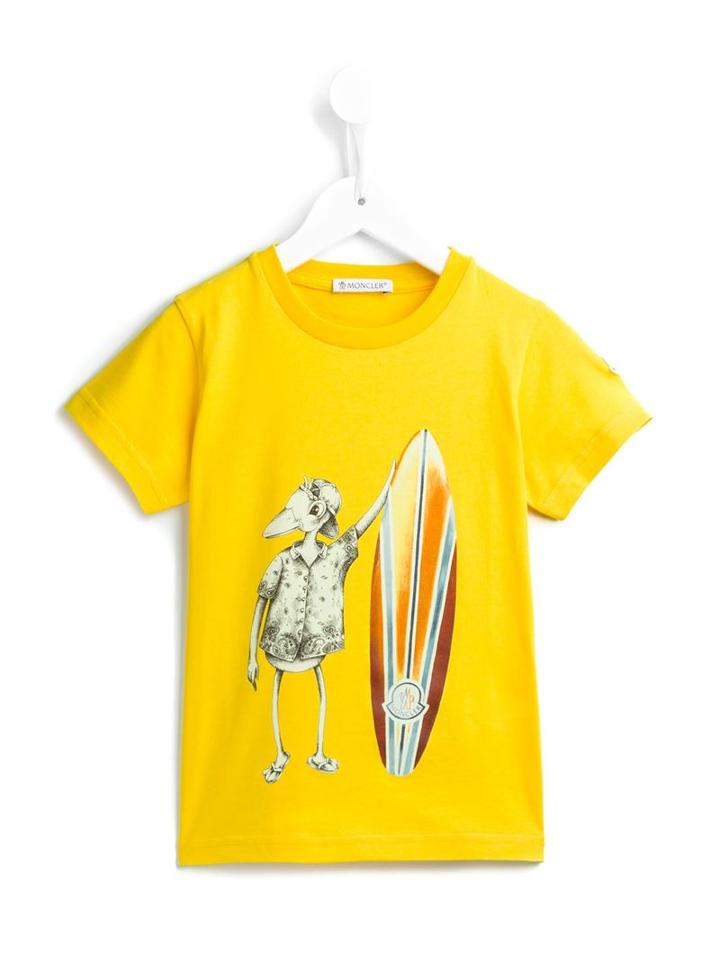 Moncler Kids Surf Board Print T-shirt