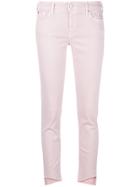 7 For All Mankind Pyper Cropped Jeans - Pink & Purple
