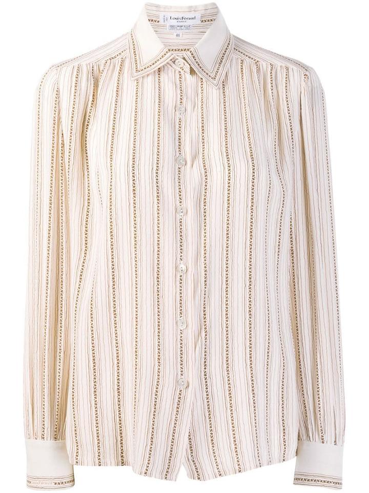 Louis Feraud Pre-owned 1970's Striped Shirt - Neutrals