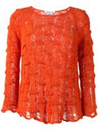 Lamberto Losani Chunky Knit Jumper - Yellow & Orange