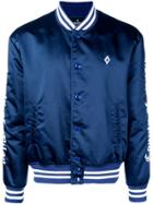 Marcelo Burlon County Of Milan Logo Embroidered Bomber Jacket - Blue