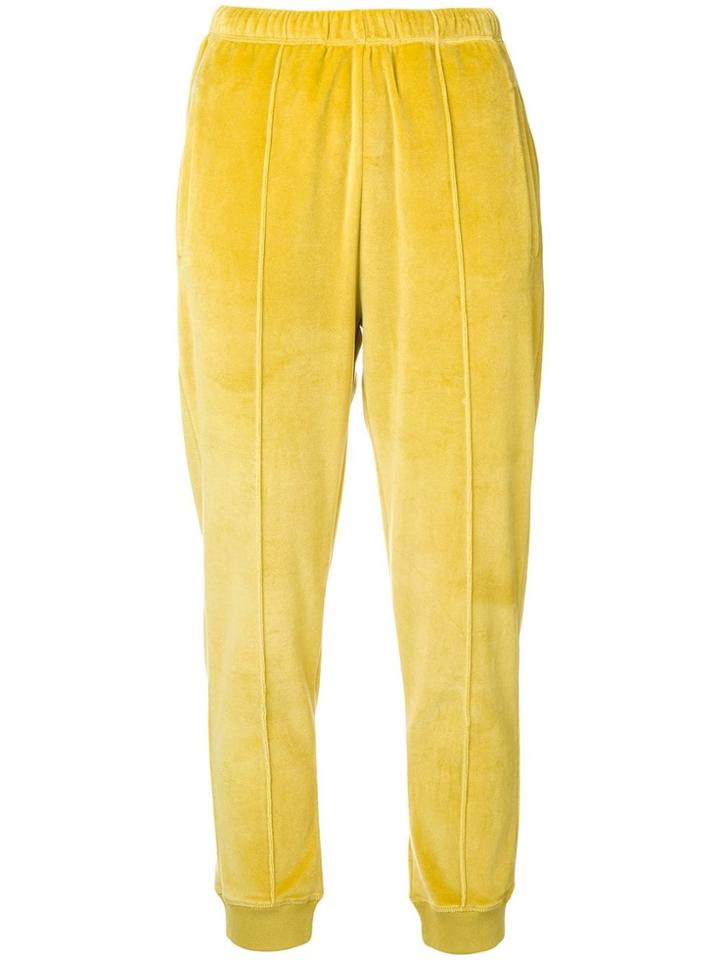 Joseph Velvet Track Pants - Yellow