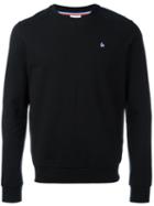 Le Coq Sportif Logo Plaque Classic Sweatshirt, Men's, Size: Medium, Black, Cotton/spandex/elastane