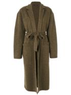 Joseph - Belted Cardi-coat - Women - Wool - S, Green, Wool