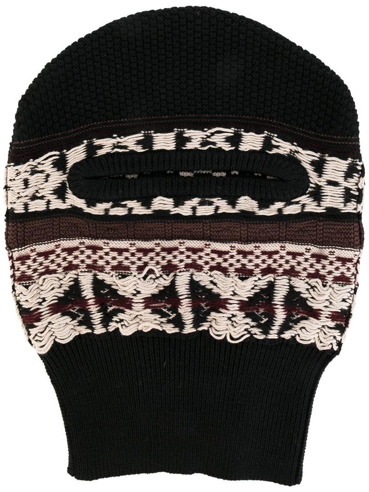 Knitted Beanie - Men - Cotton/wool - S, Black, Cotton/wool, Maison Margiela