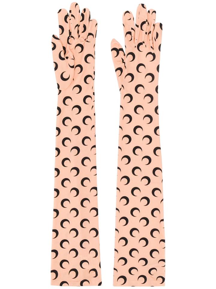 Marine Serre Marine Serre Ao4ss19jersey All Over Moon Tan - Neutrals
