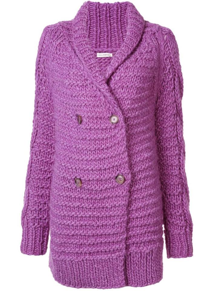 Ulla Johnson 'aiko' Cardi-coat, Women's, Size: Xs/s, Pink/purple, Acrylic/alpaca