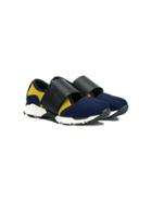 Marni Kids Teen Touch Strap Sneakers - Blue