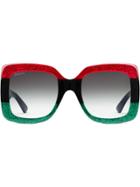 Gucci Eyewear Occhiali Da Sole Quadrati In Acetato - Black