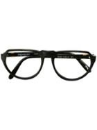 Yves Saint Laurent Vintage Round Frame Glasses, Black