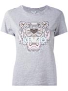 Kenzo - Tiger Print T-shirt - Women - Cotton - L, Grey, Cotton