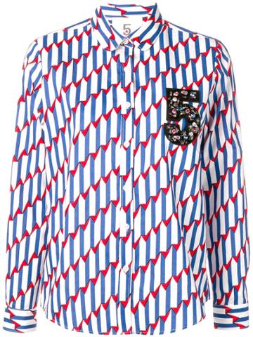 5 Progress Printed Shirt - Blue