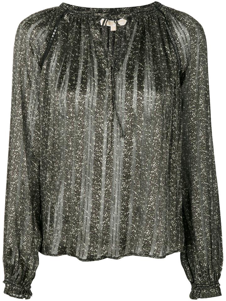 Michael Michael Kors Floral Print Blouse - Green